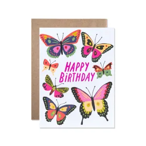 Happy Birthday Butterflies Card