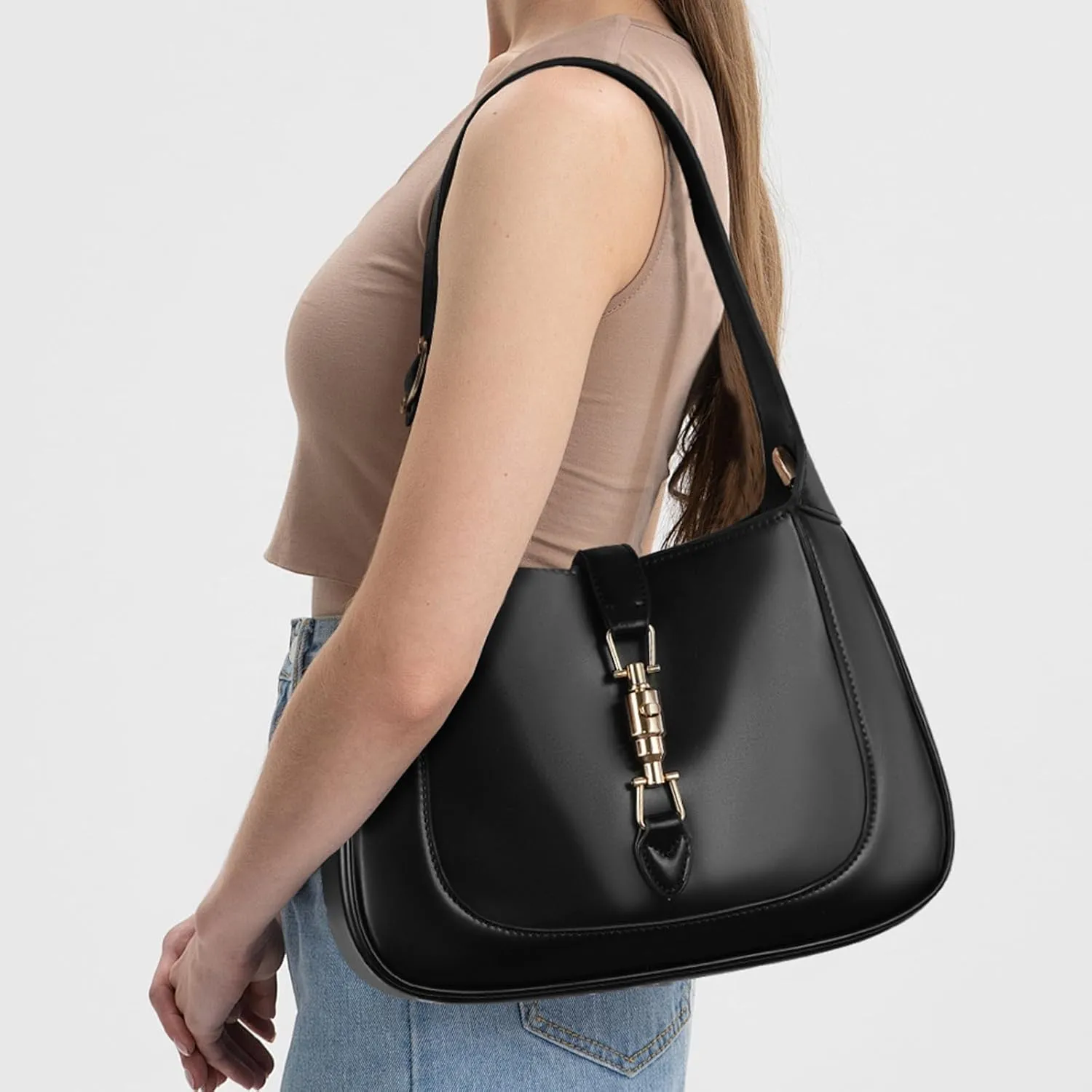 Hobo Bags for Women Purses Soft Leather Shoulder Handbags Crossbody Satchel Bag
