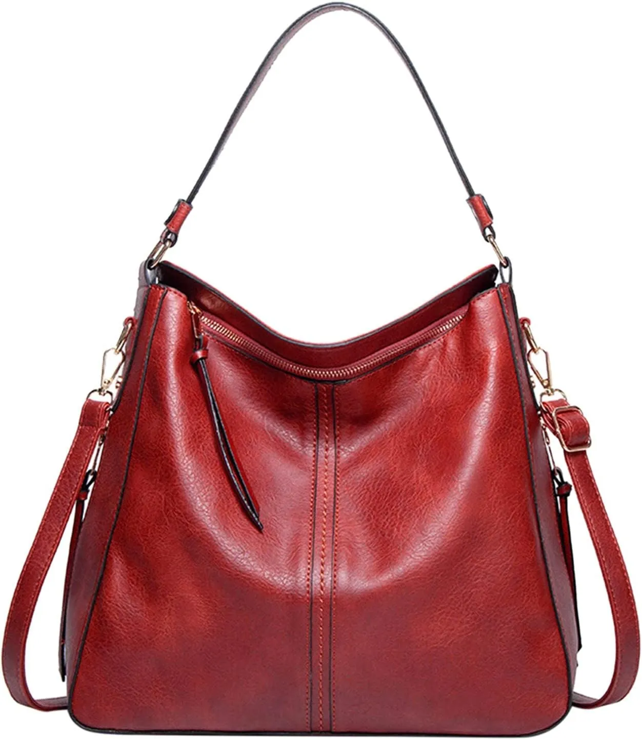 Hobo Bags For Women Retro Soft Leather Large Crossbody Bag Shoulder Handbags For Her Friends Travel College