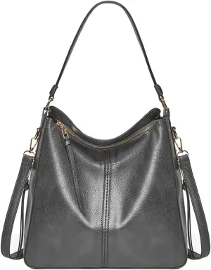 Hobo Bags For Women Retro Soft Leather Large Crossbody Bag Shoulder Handbags For Her Friends Travel College