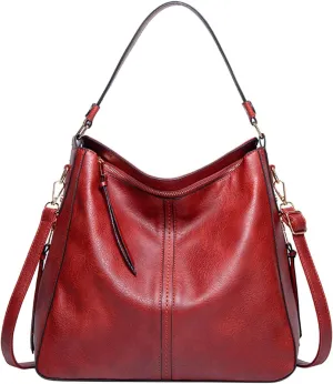 Hobo Bags For Women Retro Soft Leather Large Crossbody Bag Shoulder Handbags For Her Friends Travel College