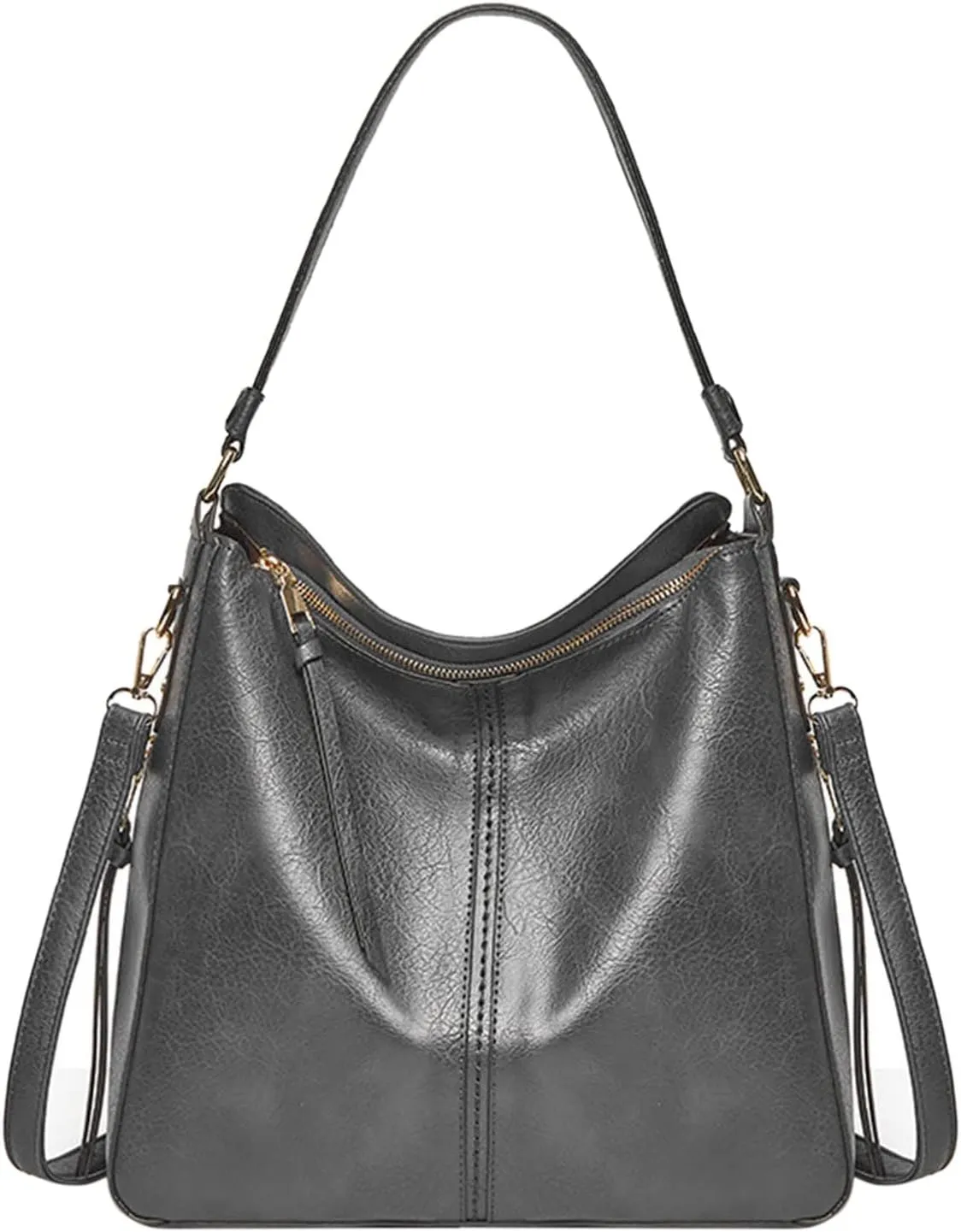 Hobo Bags For Women Retro Soft Leather Large Crossbody Bag Shoulder Handbags For Her Friends Travel College