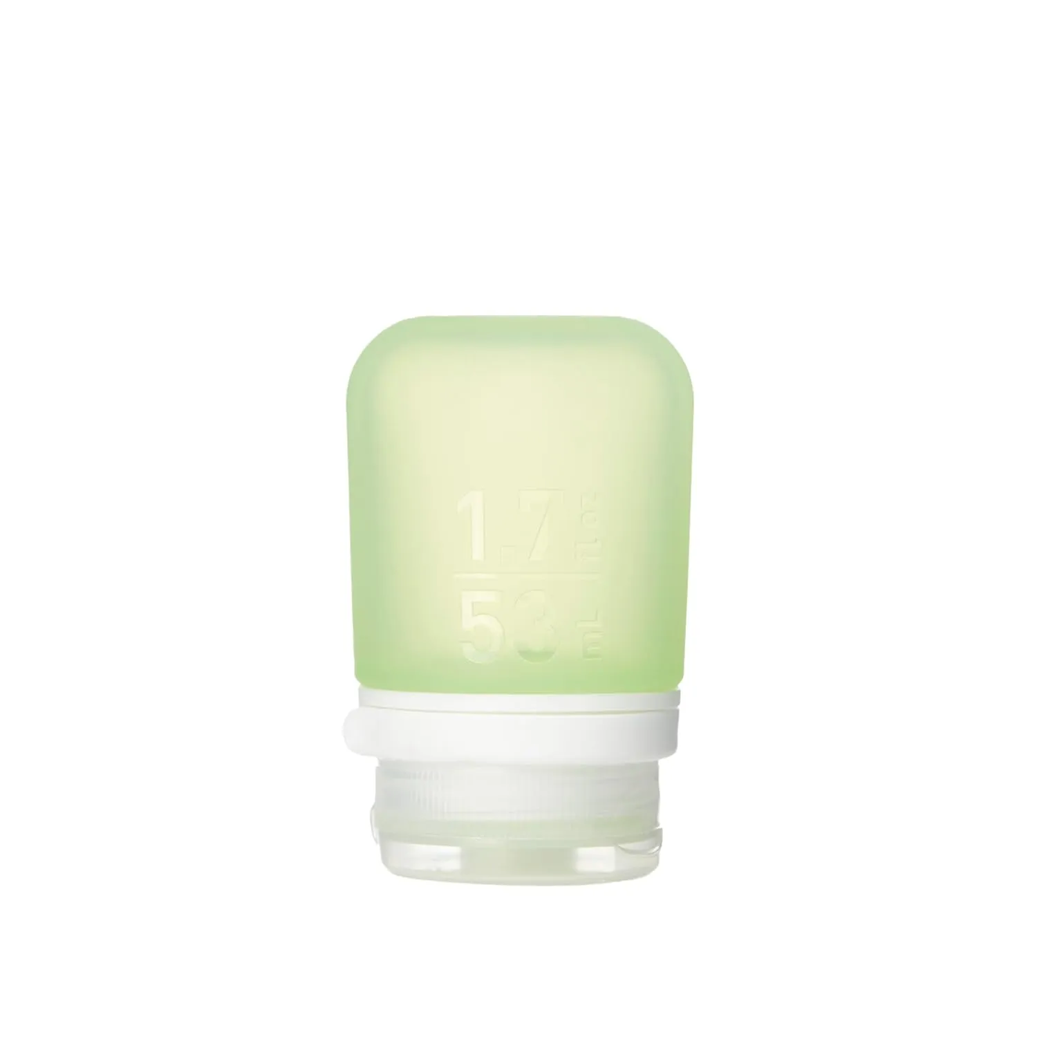 humangear GoToob  (Small) | Refillable Silicone Travel Bottle | Locking Lid | Food-Safe Material | Green, Small (1.7 fl.oz; 53ml)