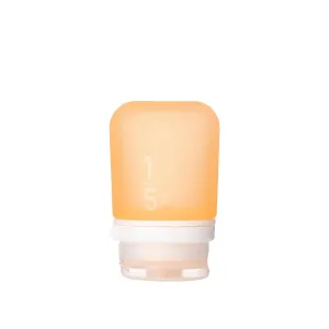 humangear GoToob  (Small) | Refillable Silicone Travel Bottle | Locking Lid | Food-Safe Material | Orange, Small (1.7 fl.oz; 53ml)