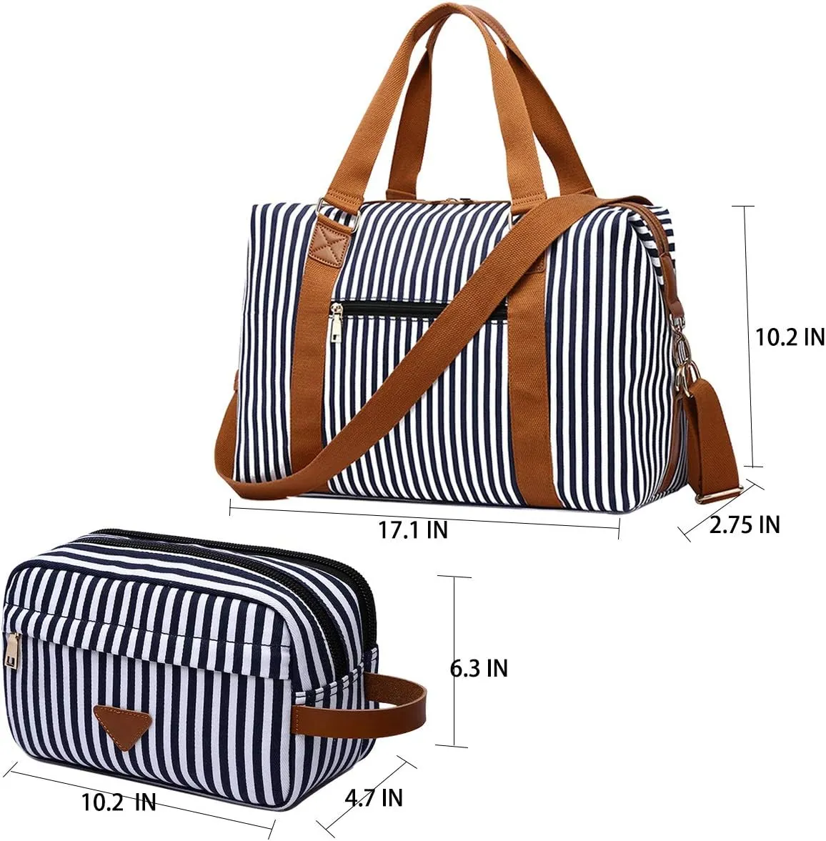 IBLUE Travel Duffel Bags For Men Women Waterproof Canvas Outdoor Sport Handbag With Wet Pocket Shoulder Strap, D1094 (D1, 21in)