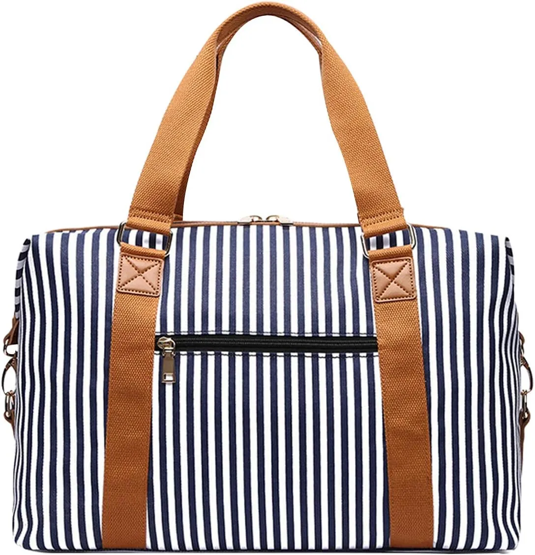 IBLUE Travel Duffel Bags For Men Women Waterproof Canvas Outdoor Sport Handbag With Wet Pocket Shoulder Strap, D1094 (D1, 21in)