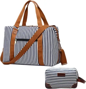 IBLUE Travel Duffel Bags For Men Women Waterproof Canvas Outdoor Sport Handbag With Wet Pocket Shoulder Strap, D1094 (D1, 21in)