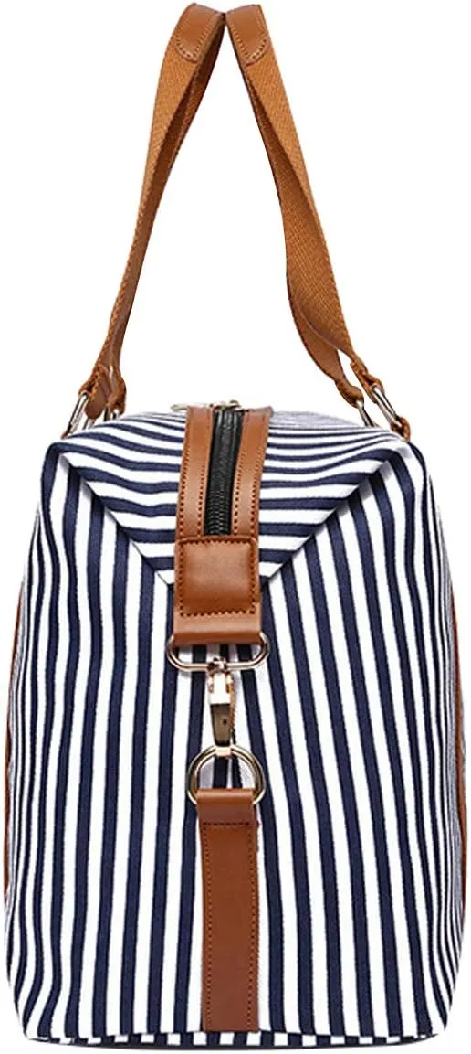 IBLUE Travel Duffel Bags For Men Women Waterproof Canvas Outdoor Sport Handbag With Wet Pocket Shoulder Strap, D1094 (D1, 21in)