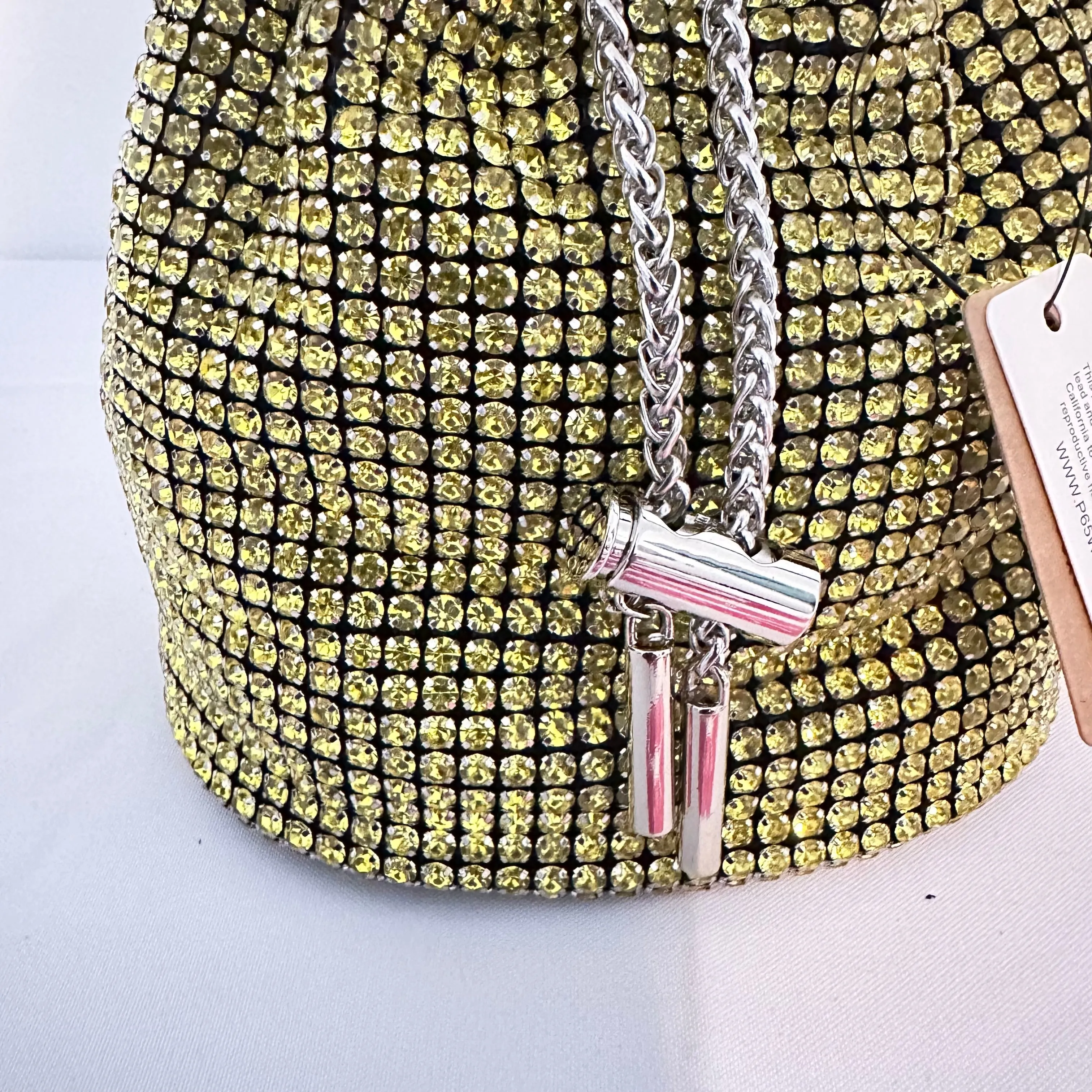 Iconic Glam Lemon Yellow Bucket Bag