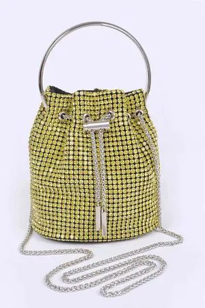 Iconic Glam Lemon Yellow Bucket Bag