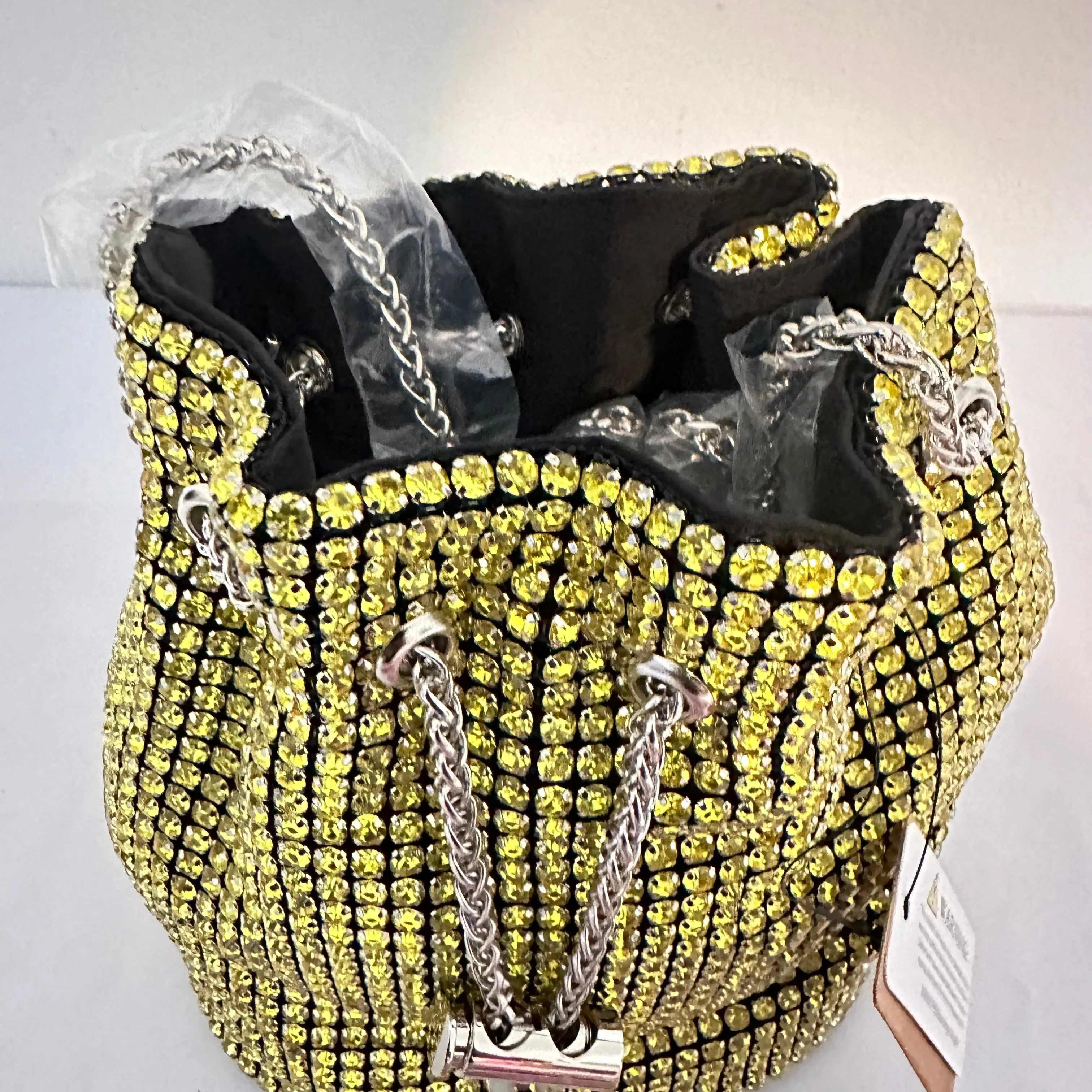 Iconic Glam Lemon Yellow Bucket Bag
