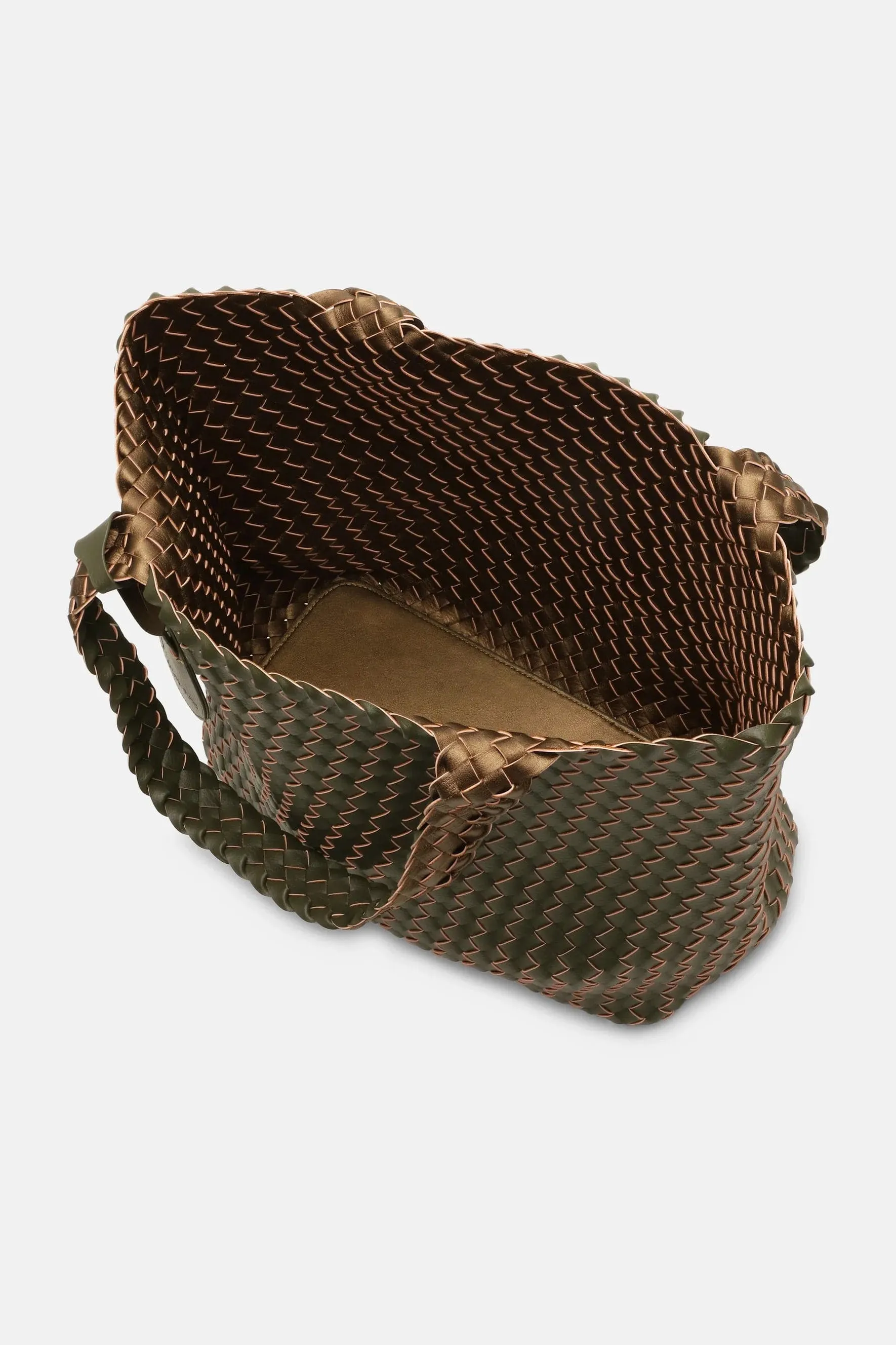Ilse Jacobsen Braided Bag in Army Olive Leaf - 410449 - BAG08