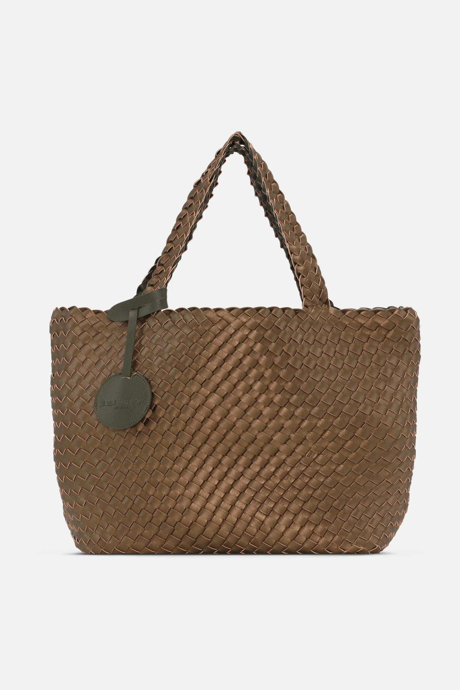 Ilse Jacobsen Braided Bag in Army Olive Leaf - 410449 - BAG08