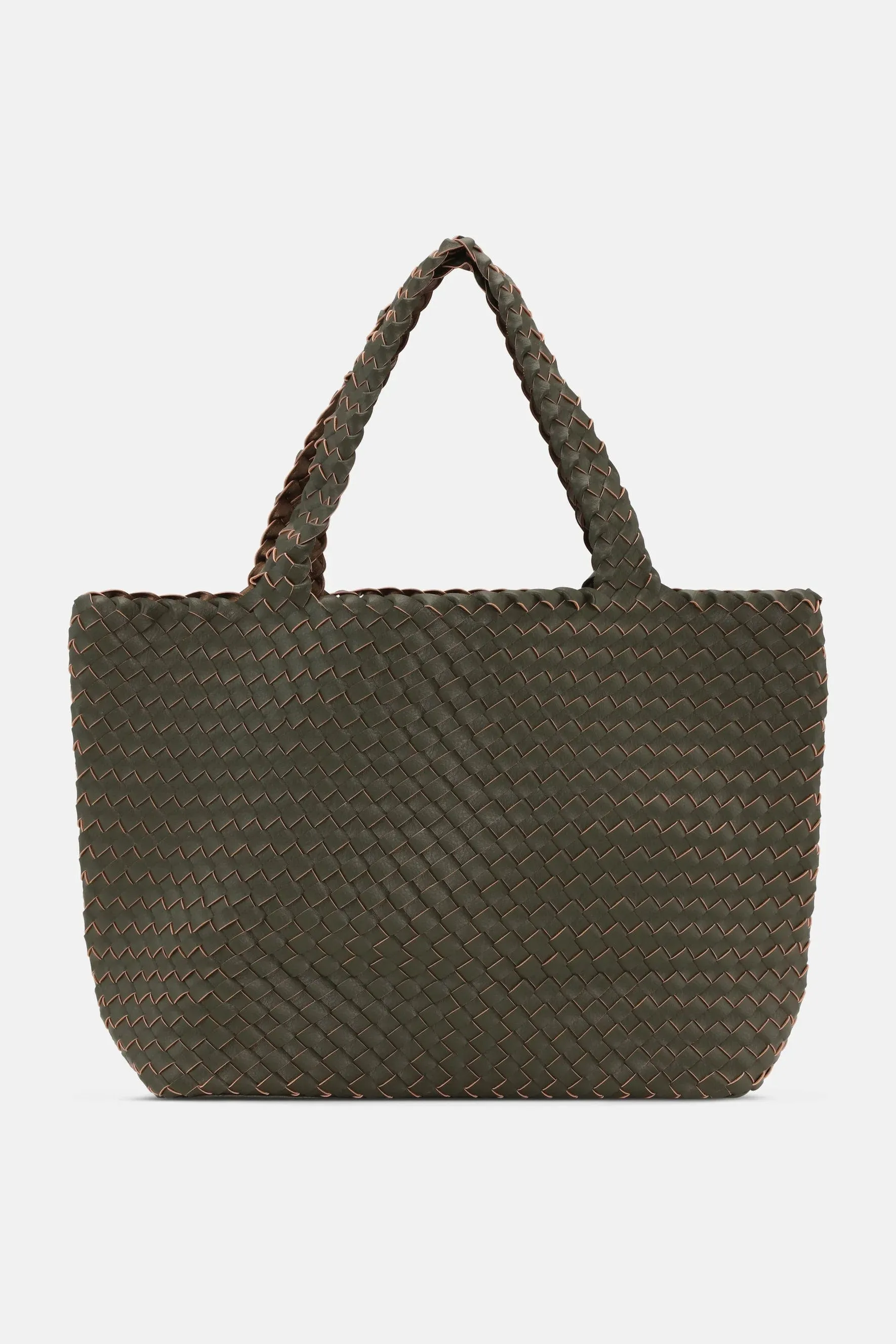 Ilse Jacobsen Braided Bag in Army Olive Leaf - 410449 - BAG08