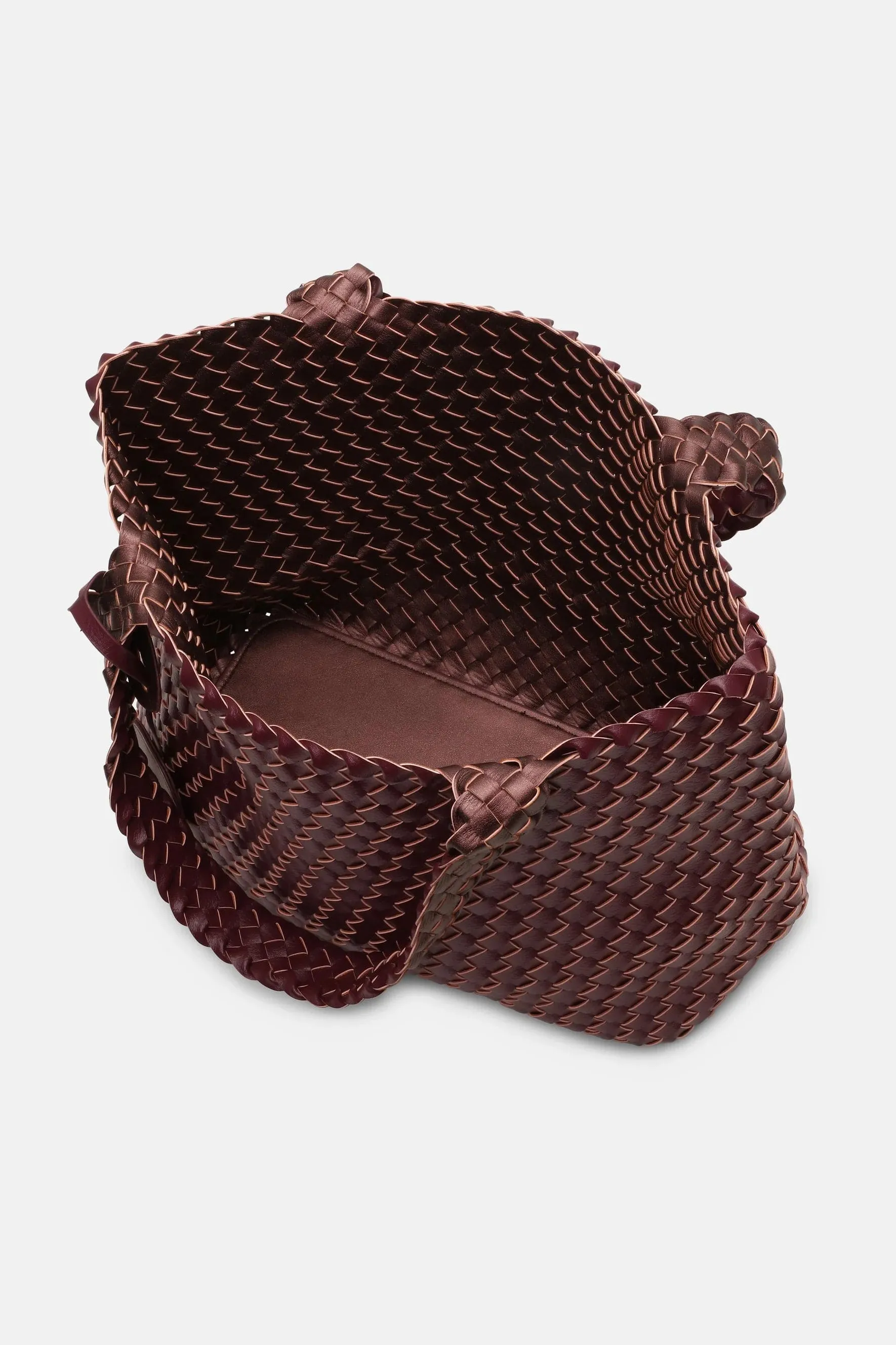 Ilse Jacobsen Braided Bag in Maroon Banner Ebony - 307215 - BAG08