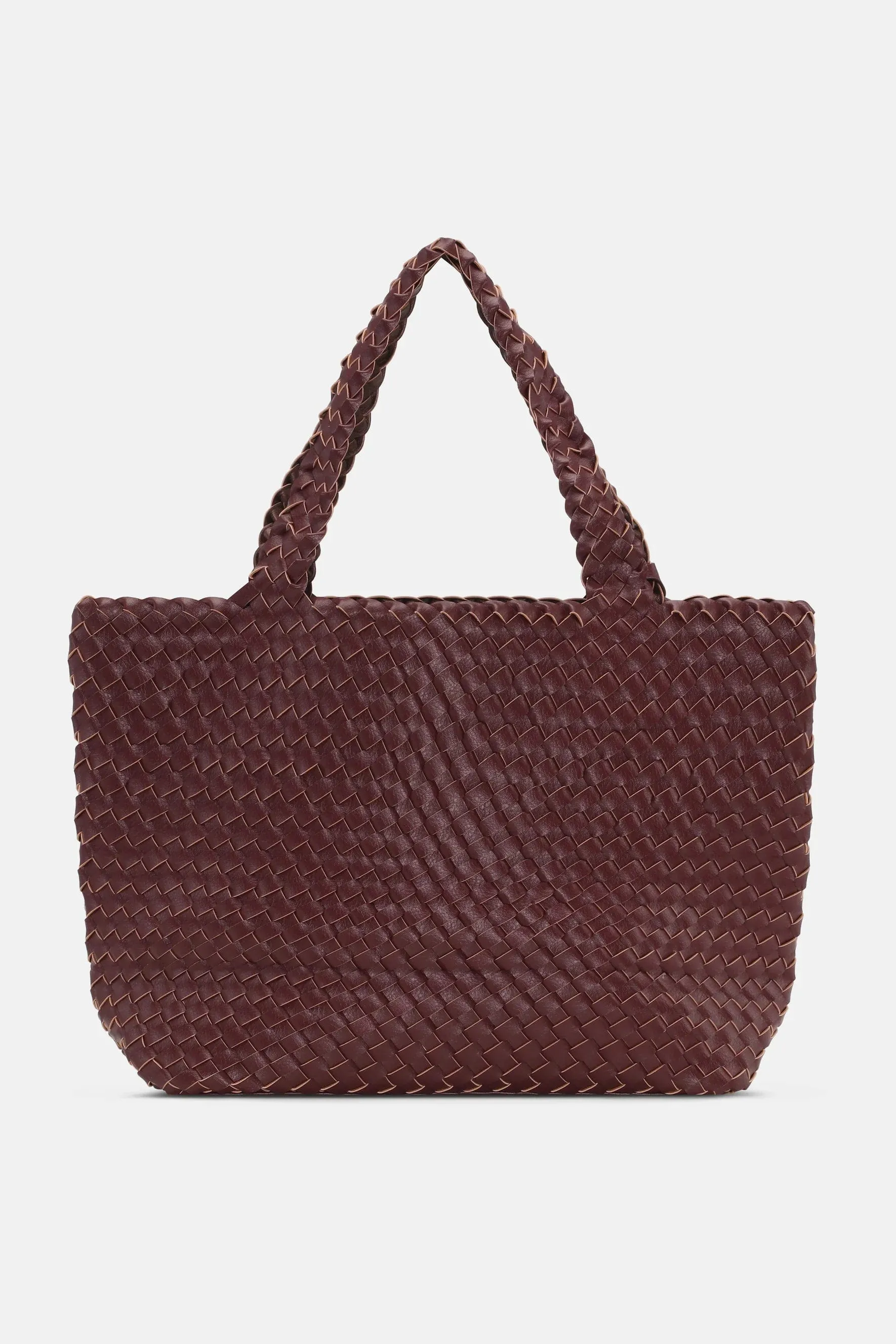 Ilse Jacobsen Braided Bag in Maroon Banner Ebony - 307215 - BAG08