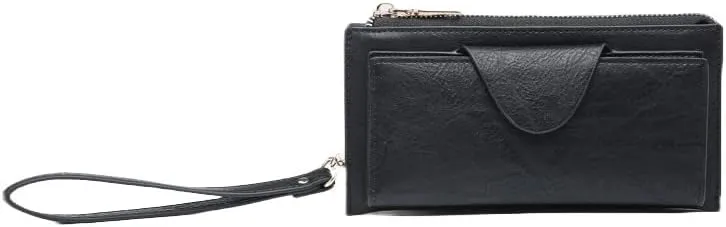 JEN & CO. Kyla RFID Wallet - Women's Vegan Leather Wristlet Purse & Clutch, Credit Card Holder, RFID Safe