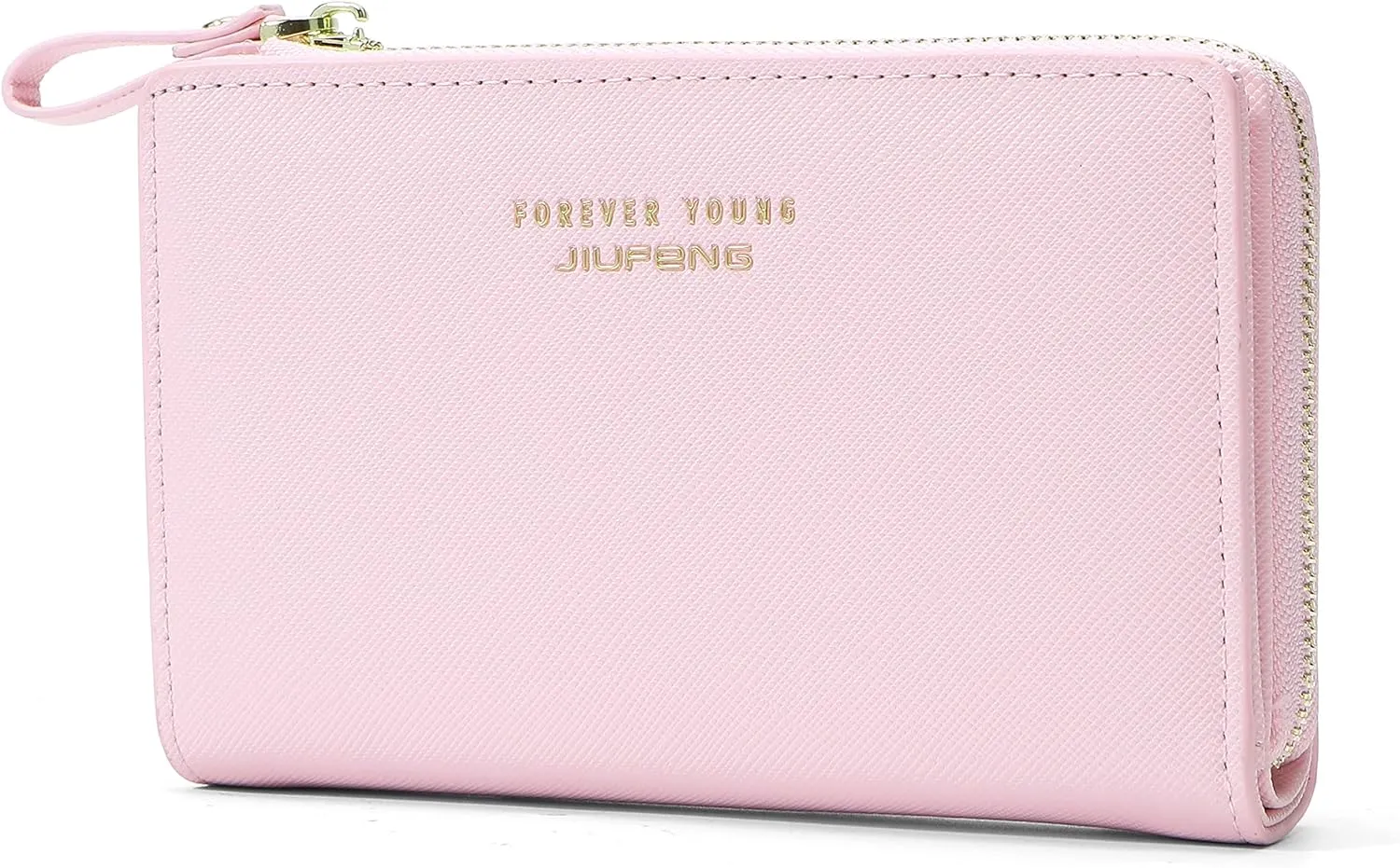 JIUFENG Women Zipper Wallet RFID Blocking Multi Purpose Coin Pouches Credit Card Holder Short Purses