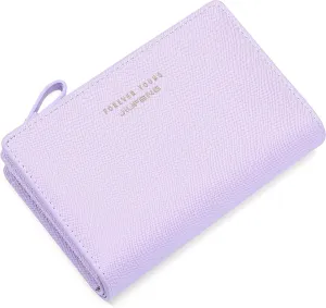 JIUFENG Women Zipper Wallet RFID Blocking Multi Purpose Coin Pouches Credit Card Holder Short Purses