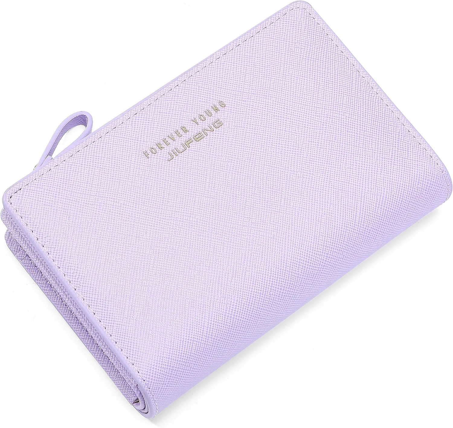 JIUFENG Women Zipper Wallet RFID Blocking Multi Purpose Coin Pouches Credit Card Holder Short Purses