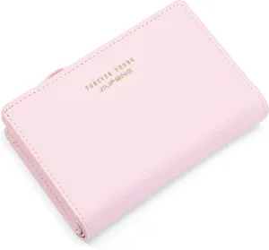 JIUFENG Women Zipper Wallet RFID Blocking Multi Purpose Coin Pouches Credit Card Holder Short Purses