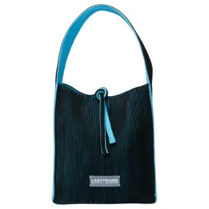 KASANE REVERSIBLE TASUKI TOTE SMALL / BLACK x SAX