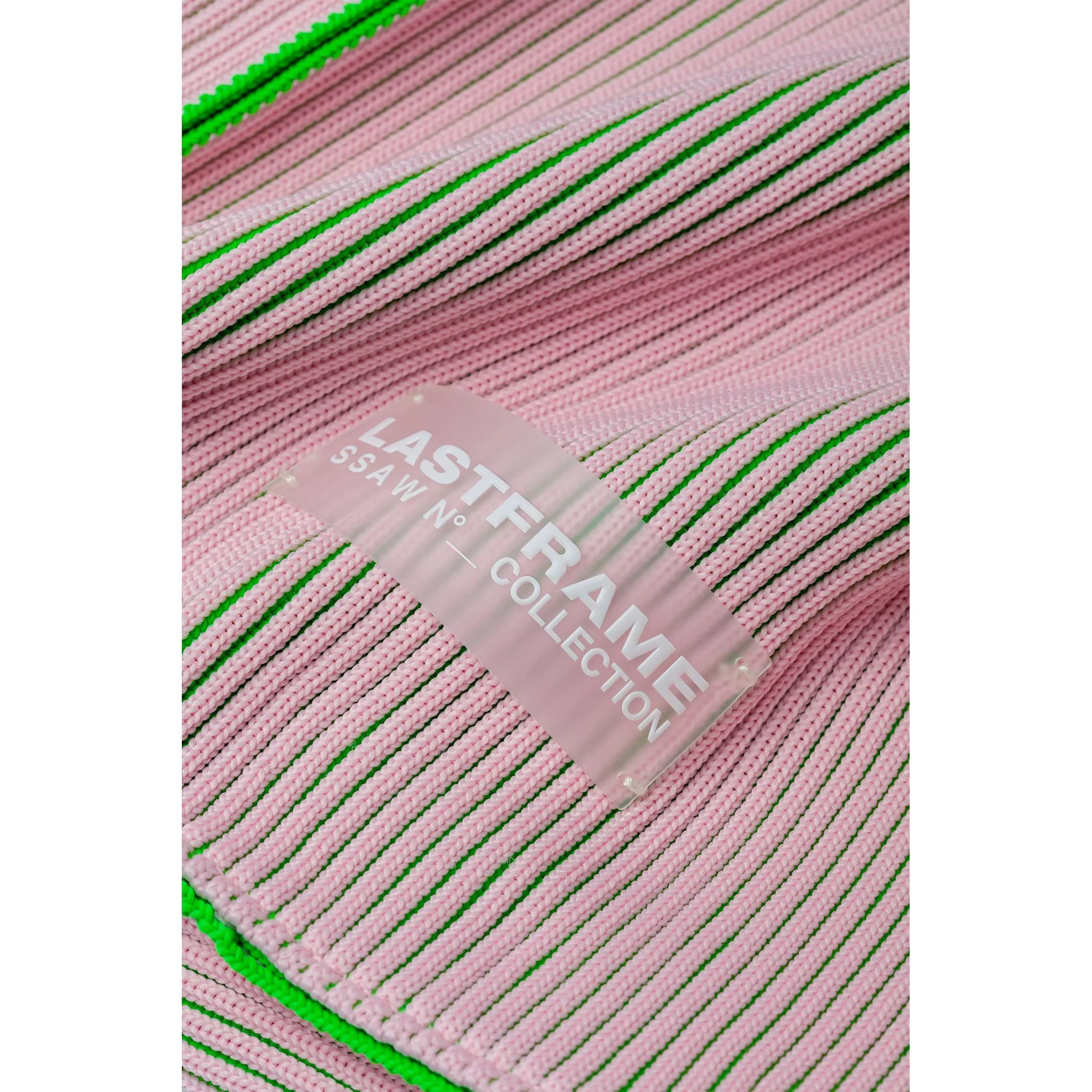 KASANE REVERSIBLE TASUKI TOTE SMALL / LIGHT PINK x NEON GREEN
