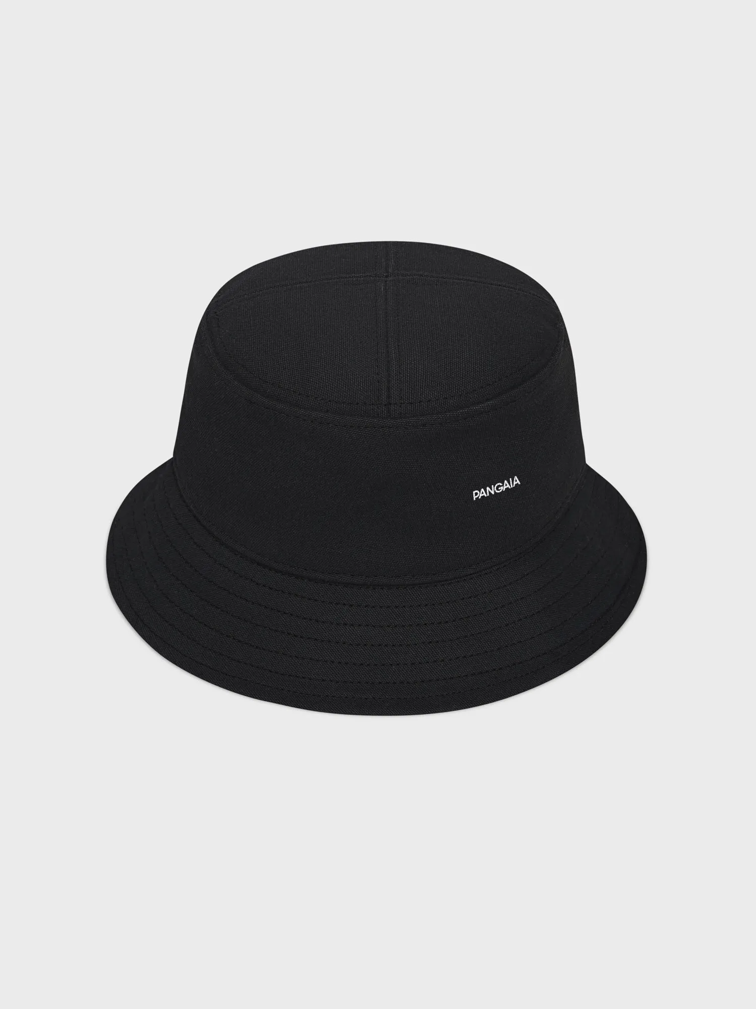 Kids Oilseed Hemp Canvas Bucket Hatblack