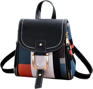 Leather Backpack Purse for Women Letter Purse Mobile Phone Messenger Bags Fashion Soft Leather Outdoor Backpack
