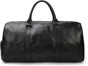 Leather Duffle Bag Big Travel Duffle Bag Carry Hand Luggage Bags Soft Leather Travel Bag for Man