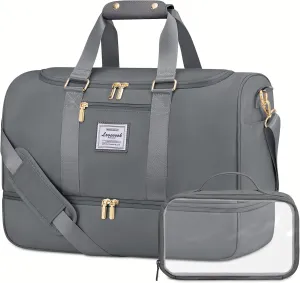 LOVEVOOK Gym bag for Women,Weekender Overnight Bag with Shoe Compartment, Personal Item Travel Duffle Bag with Toiletry Bag & Wet Pocket, Carry on Duffel Bags, Hospital Bags for Labor and Delivery