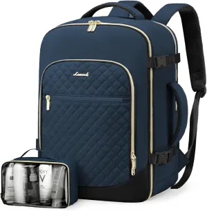 LOVEVOOK Travel Backpack for Women, 15.6in Laptop Backpack TSA Approved Carry on Luggage Personal Item Travel Bag for Business Weekender Hiking, Dark Green