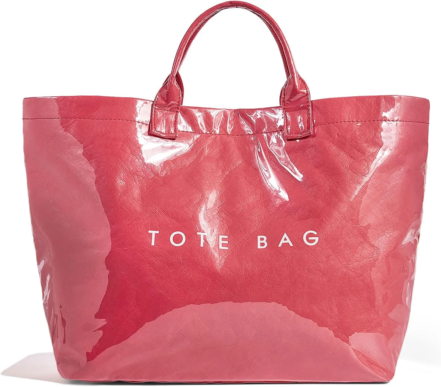 Lushandy Tote Bag for Women PVC Tote Bags Large Plastic Designer Bags with Purse Scarf Letters Print Bag Trendy Hobo Handbag
