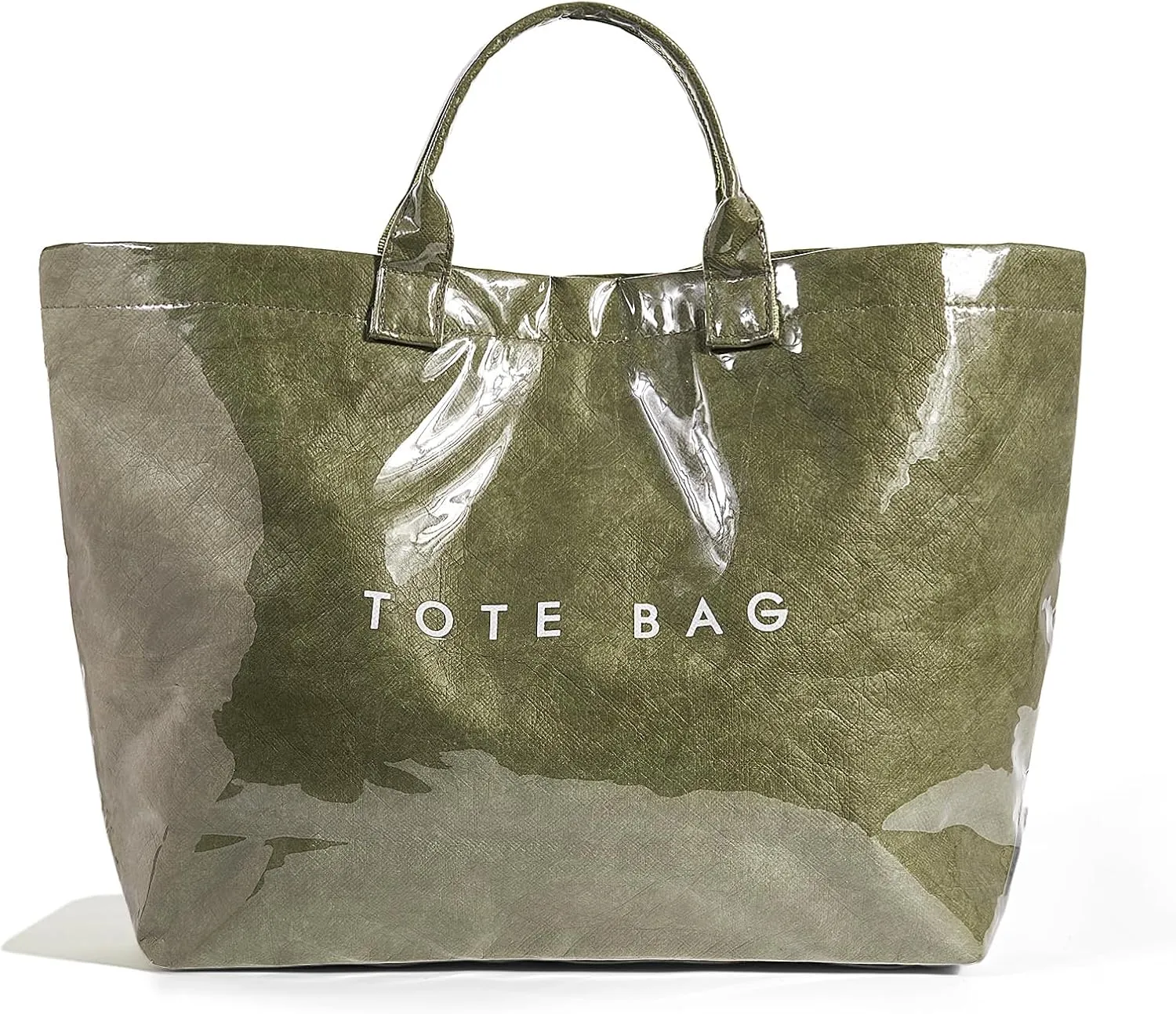 Lushandy Tote Bag for Women PVC Tote Bags Large Plastic Designer Bags with Purse Scarf Letters Print Bag Trendy Hobo Handbag