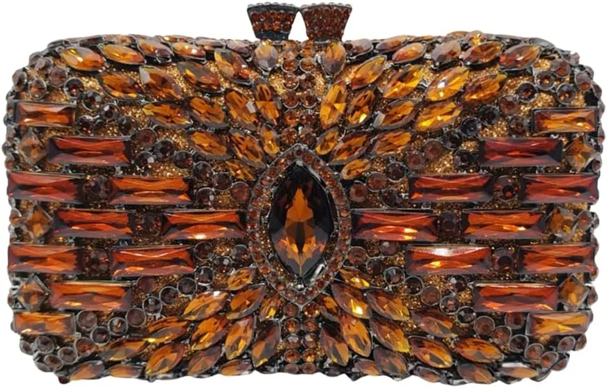 Luxury Shiny Rhinestone Clutch Bag Exquisite Crystal Clutch Purse Sparkly Evening Bag for Wedding Prom Party