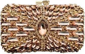 Luxury Shiny Rhinestone Clutch Bag Exquisite Crystal Clutch Purse Sparkly Evening Bag for Wedding Prom Party