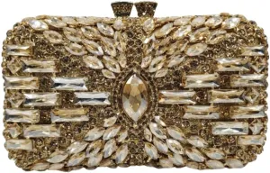 Luxury Shiny Rhinestone Clutch Bag Exquisite Crystal Clutch Purse Sparkly Evening Bag for Wedding Prom Party