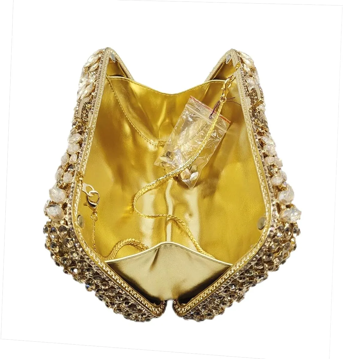 Luxury Shiny Rhinestone Clutch Bag Exquisite Crystal Clutch Purse Sparkly Evening Bag for Wedding Prom Party