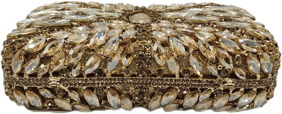 Luxury Shiny Rhinestone Clutch Bag Exquisite Crystal Clutch Purse Sparkly Evening Bag for Wedding Prom Party