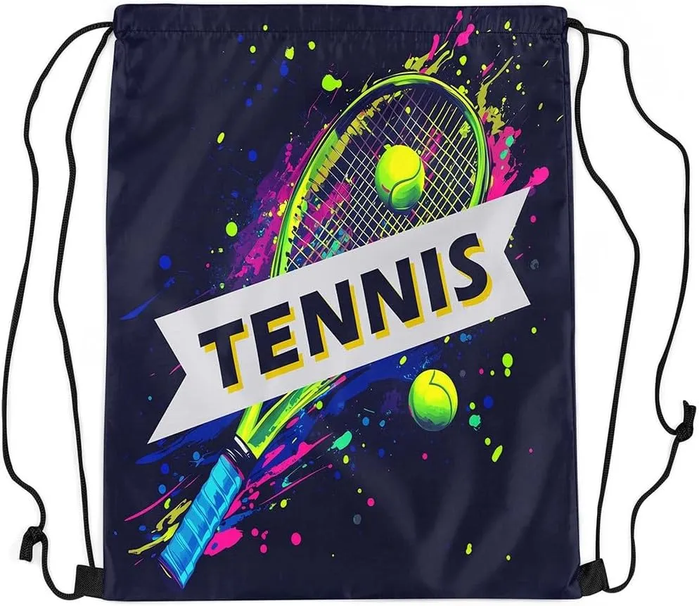 Manfei Ice Hockey Drawstring Backpack,Modern Winter Sports Ball Game Athlete Silhouette Drawstring Bag