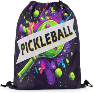 Manfei Ice Hockey Drawstring Backpack,Modern Winter Sports Ball Game Athlete Silhouette Drawstring Bag