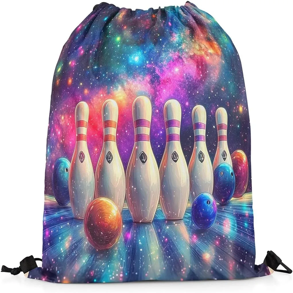 Manfei Ice Hockey Drawstring Backpack,Modern Winter Sports Ball Game Athlete Silhouette Drawstring Bag