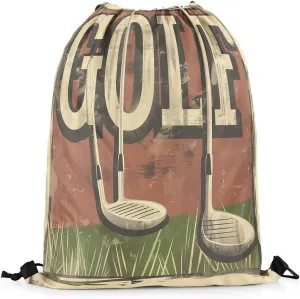 Manfei Ice Hockey Drawstring Backpack,Modern Winter Sports Ball Game Athlete Silhouette Drawstring Bag