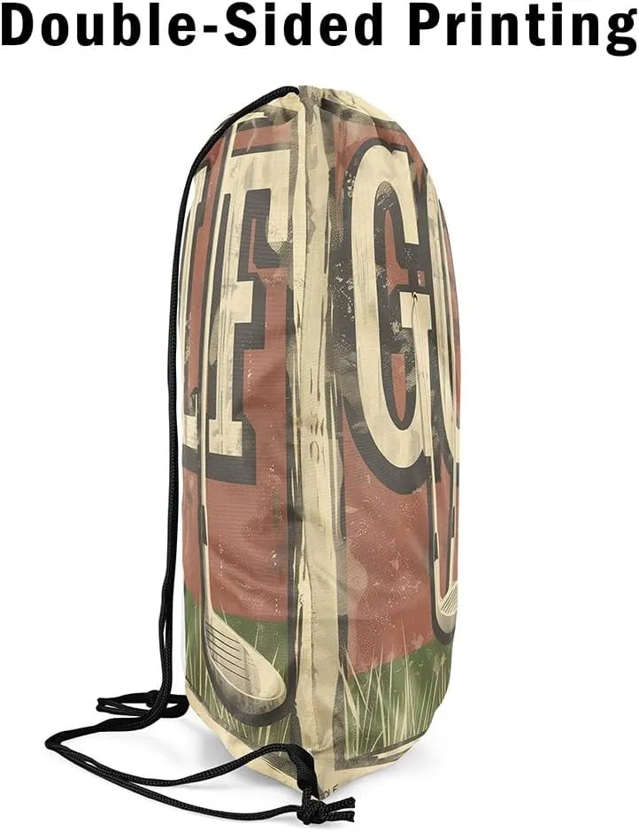 Manfei Ice Hockey Drawstring Backpack,Modern Winter Sports Ball Game Athlete Silhouette Drawstring Bag