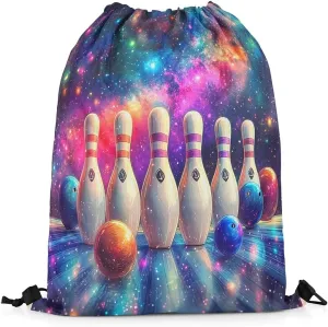 Manfei Ice Hockey Drawstring Backpack,Modern Winter Sports Ball Game Athlete Silhouette Drawstring Bag