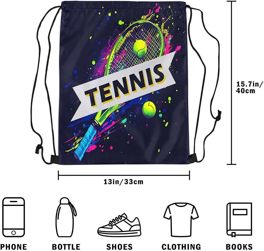 Manfei Ice Hockey Drawstring Backpack,Modern Winter Sports Ball Game Athlete Silhouette Drawstring Bag