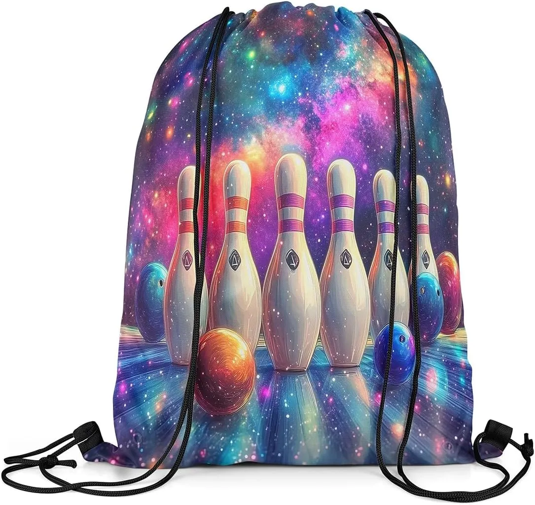 Manfei Ice Hockey Drawstring Backpack,Modern Winter Sports Ball Game Athlete Silhouette Drawstring Bag