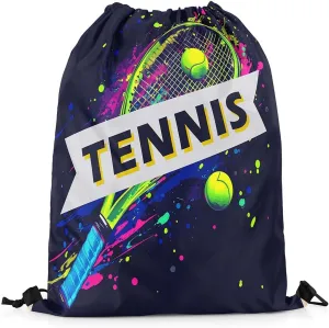 Manfei Ice Hockey Drawstring Backpack,Modern Winter Sports Ball Game Athlete Silhouette Drawstring Bag