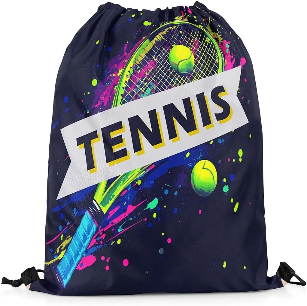 Manfei Ice Hockey Drawstring Backpack,Modern Winter Sports Ball Game Athlete Silhouette Drawstring Bag