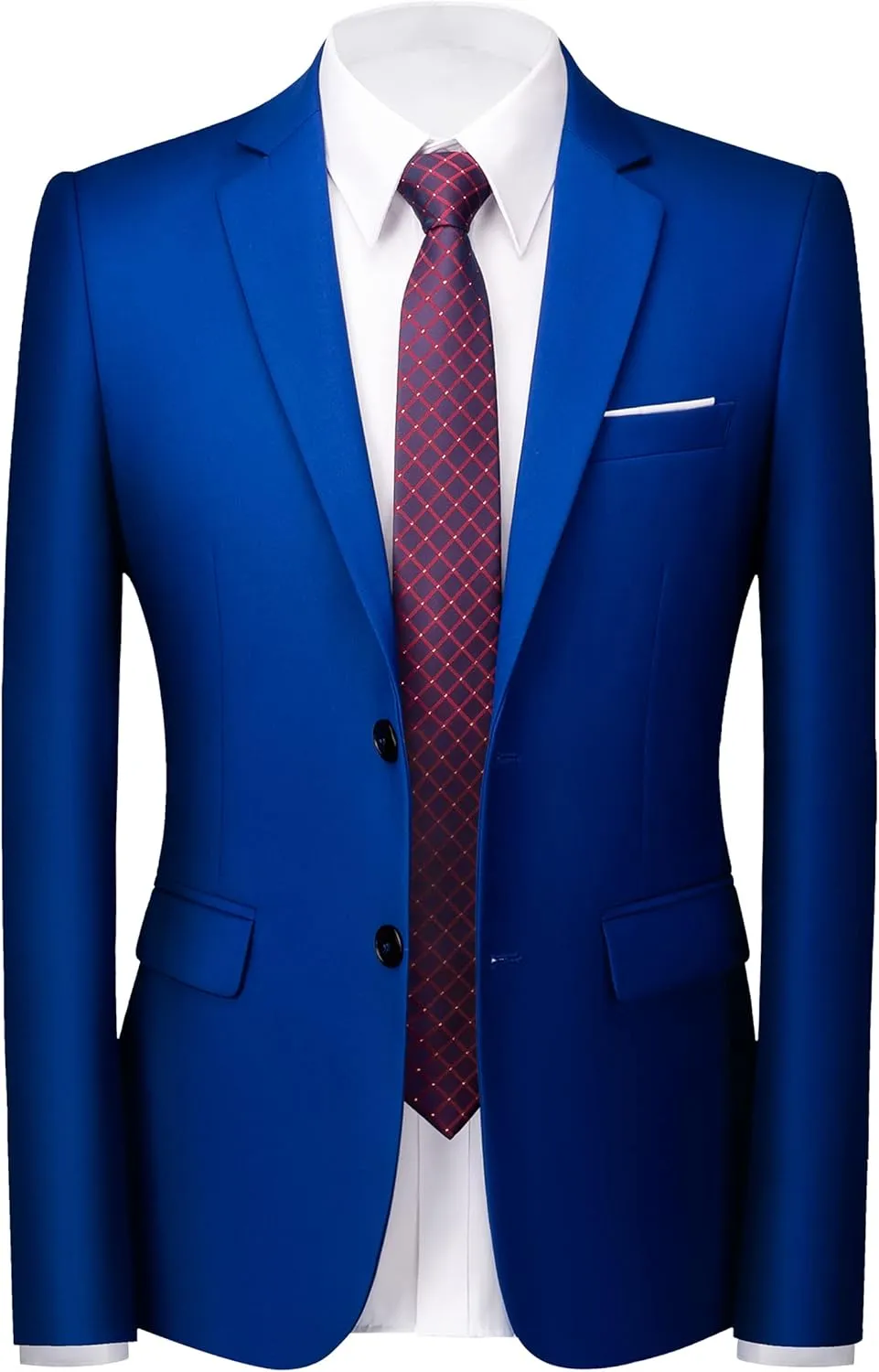 Mens Blazer Jacket Casual 2 Buttons Suit Jacket Single Breasted Sport Coats Modern Wedding Tux Blazer